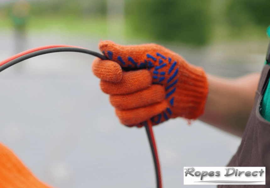 Orange Duct Rope for cable pulling - RopesDirect Ropes Direct