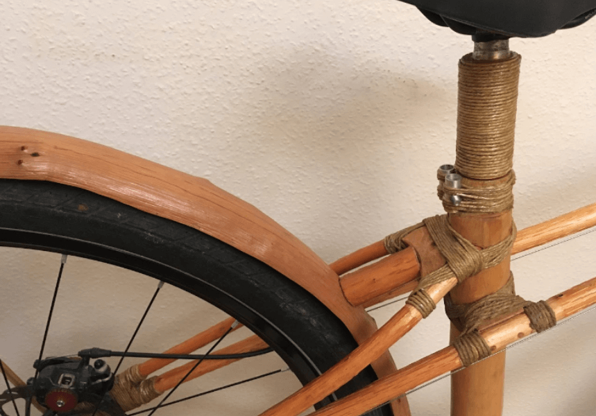 Our flax twine on the BEAMZ wooden bike