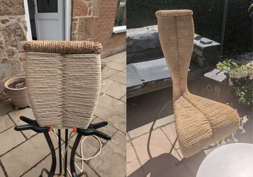 Chair made using our superior sisal rope