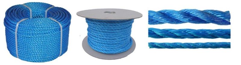 Blue polypropylene rope available to buy at RopesDirect