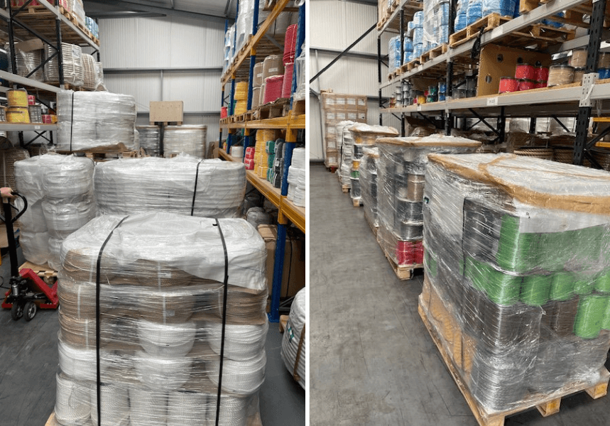 Warehouse full of affordable rope