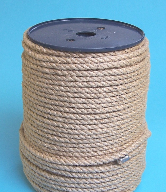 Jute Rope Hessian Twisted Cord Boat Decking Ropes Braided Garden