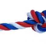 yacht rope red white blue