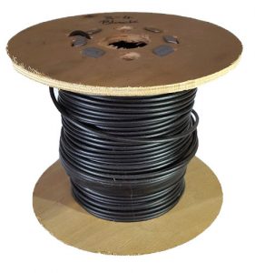 Black PVC Coated Steel Wire Rope - 50m reel