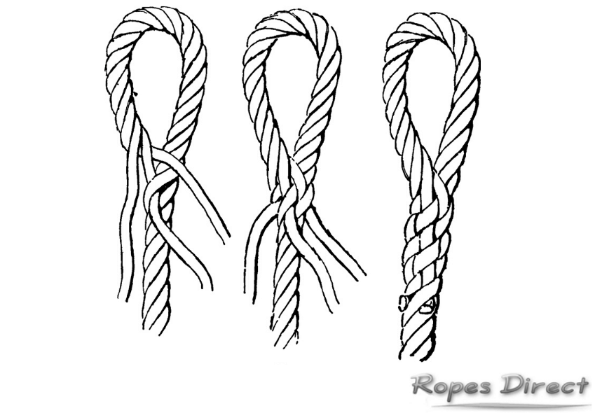diagram of how to splice a rope