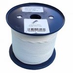 2.5mm x 200m White 8-plait Polyester Cord