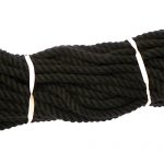 8mm black cotton rope