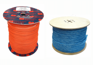 Orange Duct Rope and Blue Rope