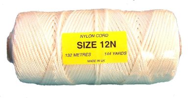 12N (4mm) White Nylon Cord - 132m