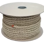 12mm Natural Flax Hemp Rope - 50m reel