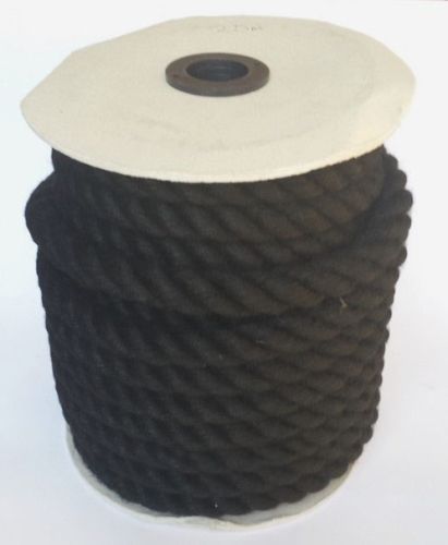24mm Black PolyCotton Barrier Rope - 24m reel