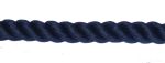 32mm Navy Blue PolyCotton Barrier Rope sold by the metre
