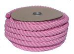 32mm Pink Polycotton Barrier Rope - 24m reel