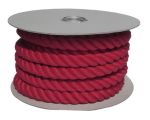 32mm Red PolyCotton Barrier Rope - 24m reel