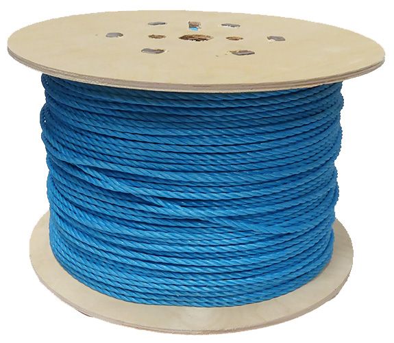 6mm Blue Poly Rope - 450m reels at Low Prices | RopesDirect