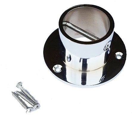 36mm Glossy Chrome End Cup/Plate for 36mm Rope