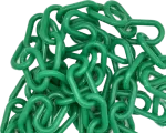 6mm Green Plastic Chain - 25m bag