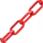 6mm Red Plastic Chain - 25m bag