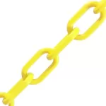 6mm Yellow Plastic Chain - 25m bag