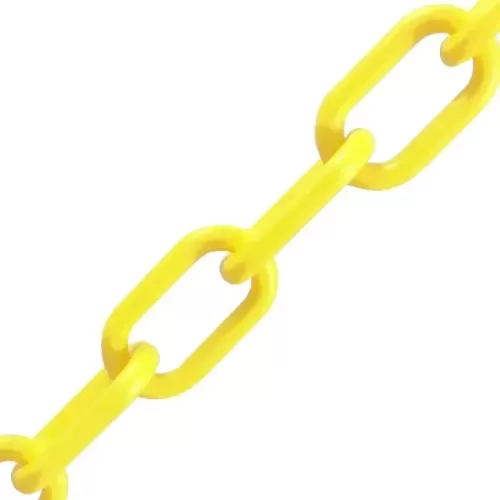 6mm Yellow Plastic Chain - 25m bag