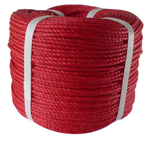 4mm Red Polypropylene Rope - 220m coil