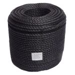 16mm Black Polypropylene Rope sold on a 220m coil