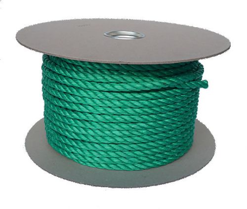 8mm Green Polypropylene Rope sold on a 100m reel