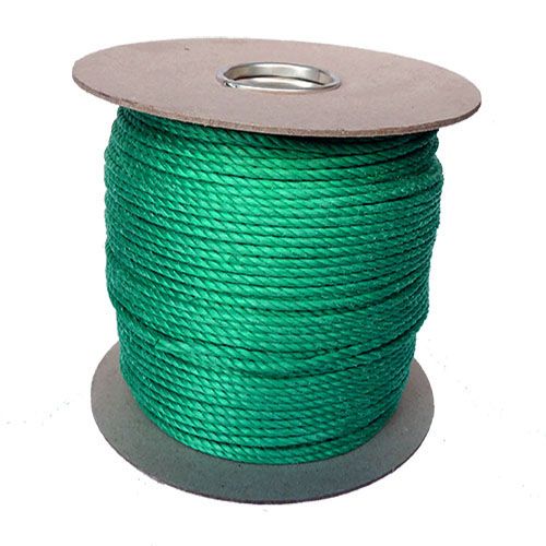 4mm Green Polypropylene Rope sold on a 220m reel