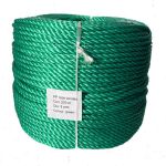 6mm Green Polypropylene Rope sold by the 220m coil