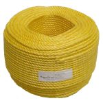 8mm Yellow Polypropylene Rope - 220m coil