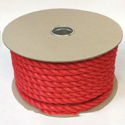 12mm Red PolyPropylene Rope - 50m reel