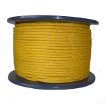 4mm Yellow Cord with Reflective Strip - sold by the metre