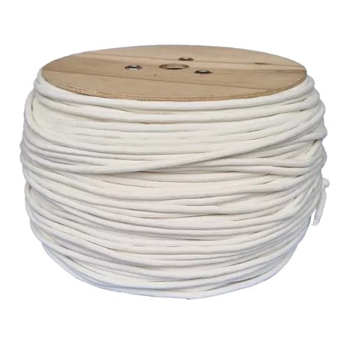 8mm Braided Cotton Cord - 100m reel