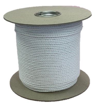 4mm Optic White Cotton Rope - 200m reel