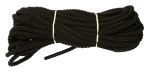 12mm Black Dyed Cotton Rope - 24m coil