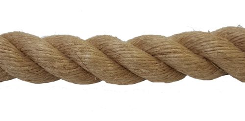 24mm Natural Flax Hemp Rope sold by the metre