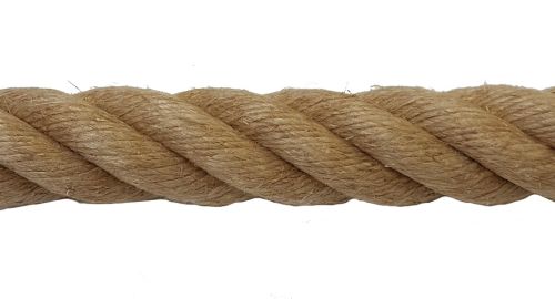 28mm Natural Flax Hemp Rope sold by the metre