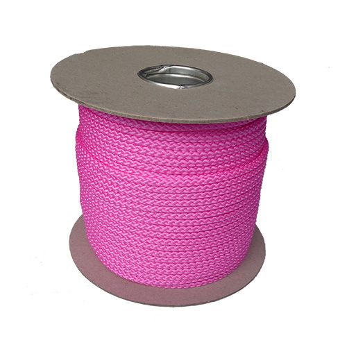 6mm Pink Polypropylene Multicord - 100m reel