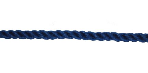 6mm Blue PolyCotton Rope sold by the metre