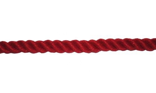 6mm Red PolyCotton Rope sold by the metre