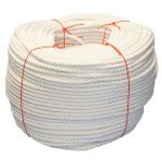 8mm White PolyCotton Rope - 220m coil