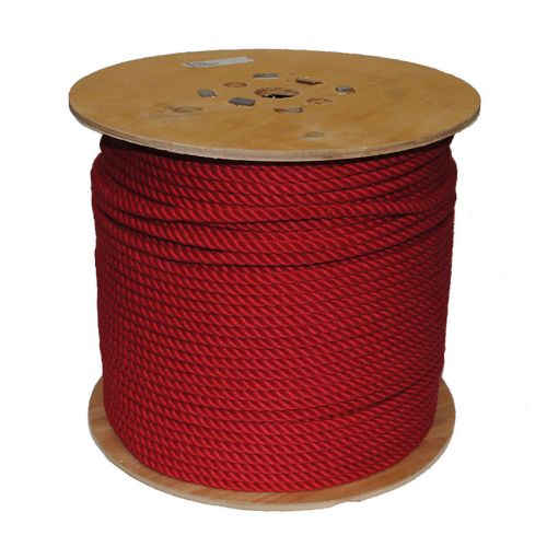 8mm Red PolyCotton Rope - 220m reel