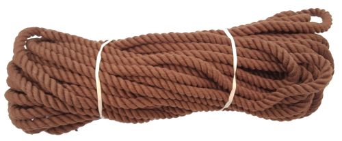 12mm Brown PolyCotton Rope - 24m coil