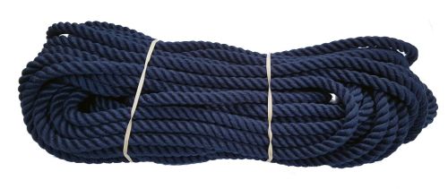 10mm Navy Blue PolyCotton Rope - 24m coil