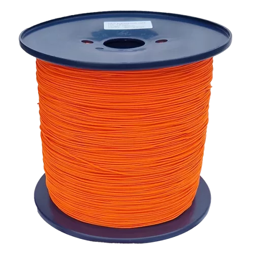 1.5mm Orange 16-Plait Polyester Cord - 1500m Reel
