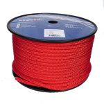 10mm Solid Red Braid on Braid Polyester Rope - 100m reel