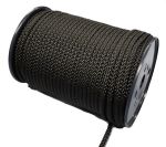 6mm Black 8-plait Polyester Cord - 100m Reel