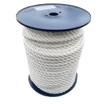 14mm White Polyester Rope - 100 metre reel