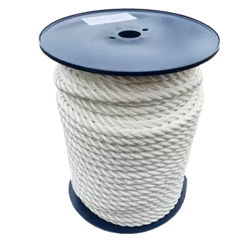 14mm White Polyester Rope - 100 metre reel