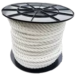 16mm White Polyester Rope - 100 metre reel